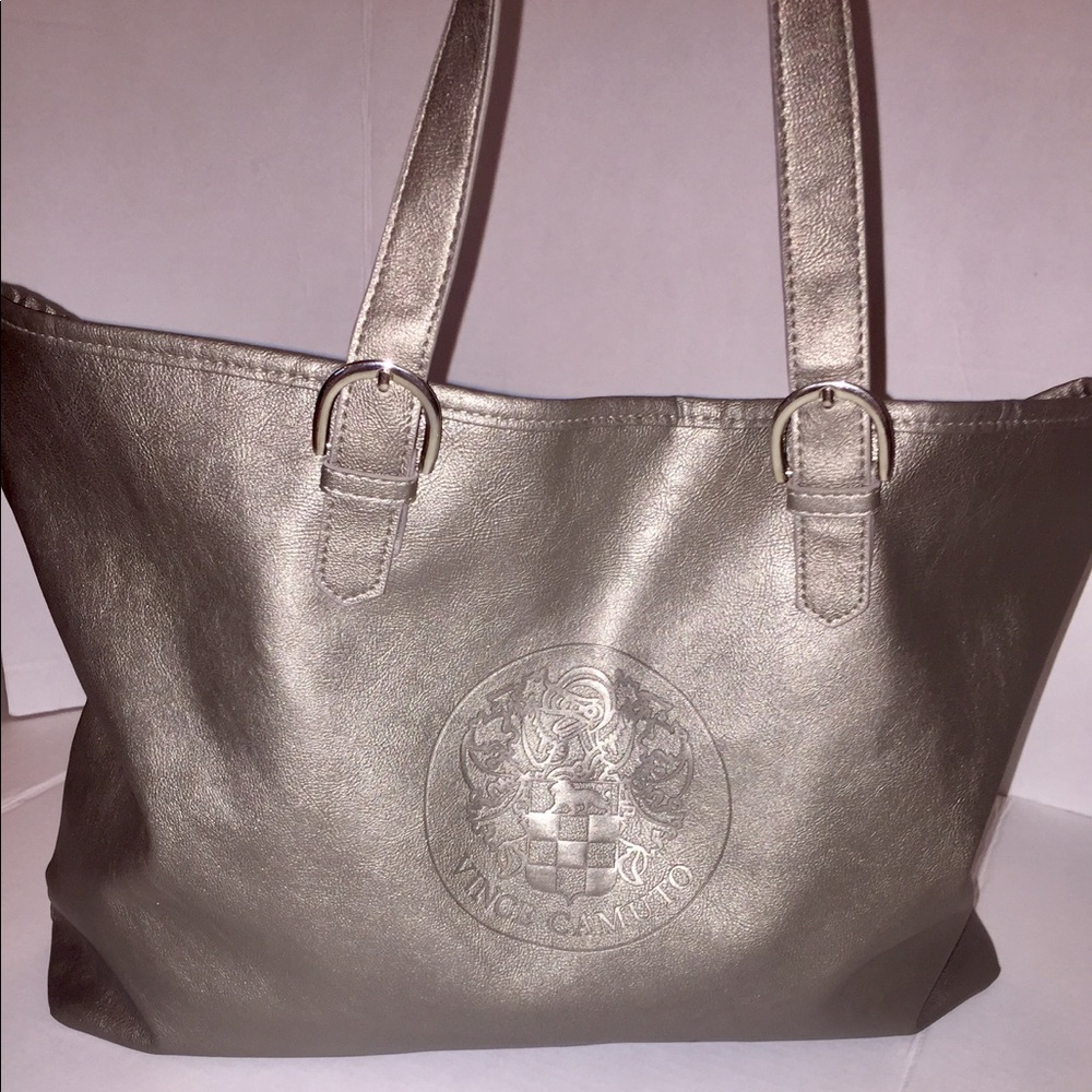 Vince Camuto Silver Tote Like New